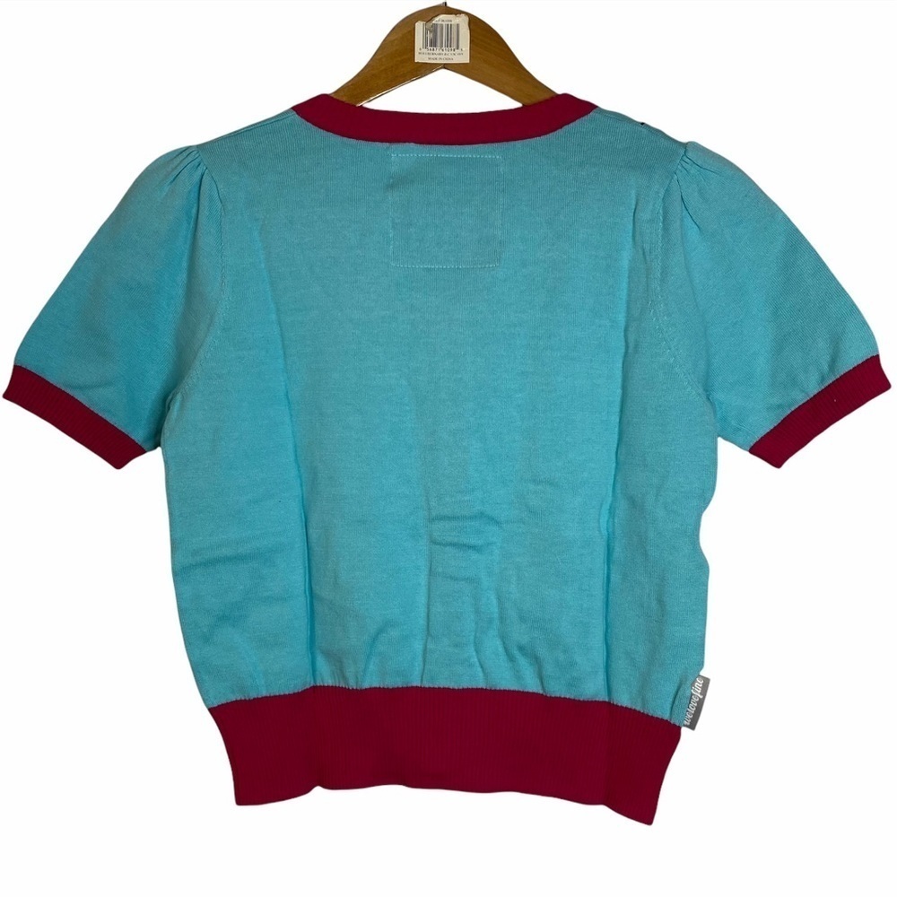 Marvel Spider Gwen Vintage Knit Crop Cardigan Large Fandom Cosplay Comic - Picture 2 of 10